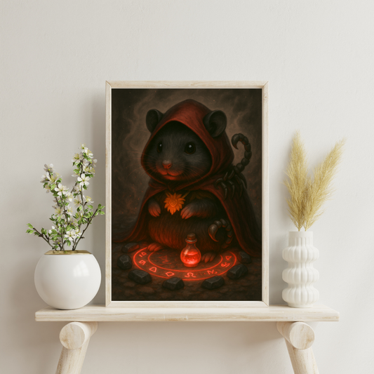 Zodiac Hamsters - Scorpio Digital Print