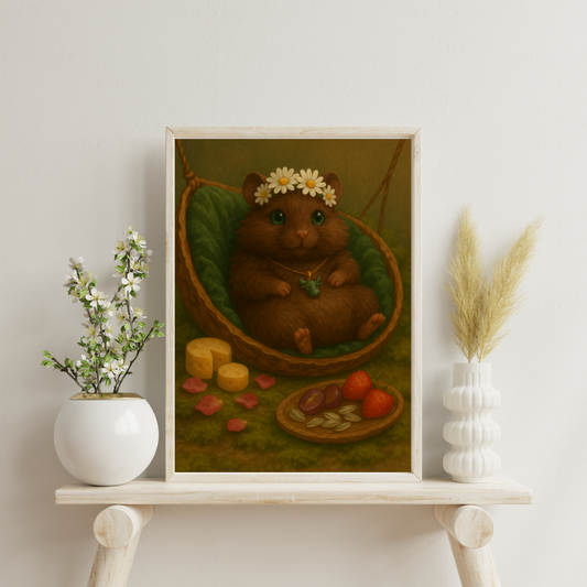 Zodiac Hamsters - Taurus Digital Print
