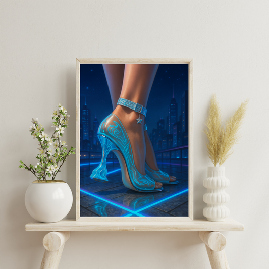 Zodiac Heels - Aquarius Digital Print