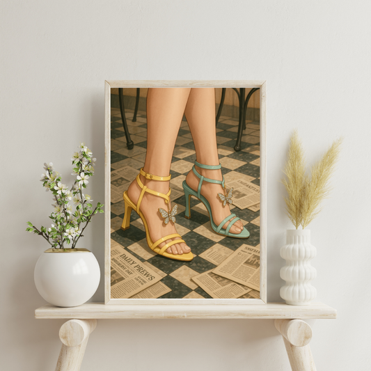 Zodiac Heels - Gemini Digital Print
