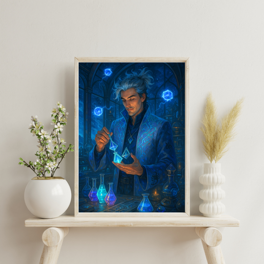 Zodiac Male Alchemists - Aquarius Digital Print