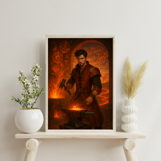 Zodiac Male Alchemists - Aries Digital Print