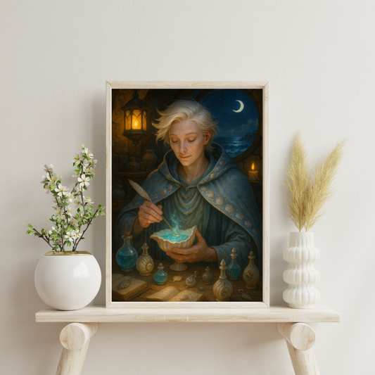 Zodiac Male Alchemists - Cancer Digital Print