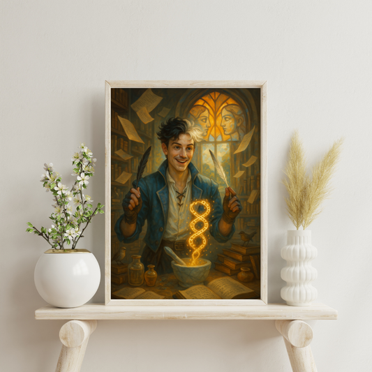 Zodiac Male Alchemists - Gemini Digital Print