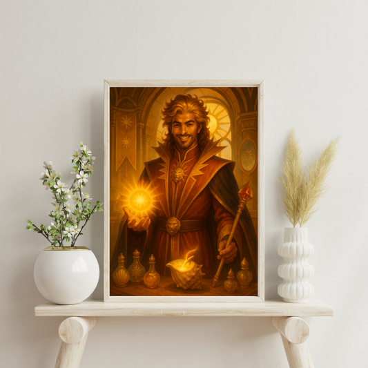Zodiac Male Alchemists - Leo Digital Print