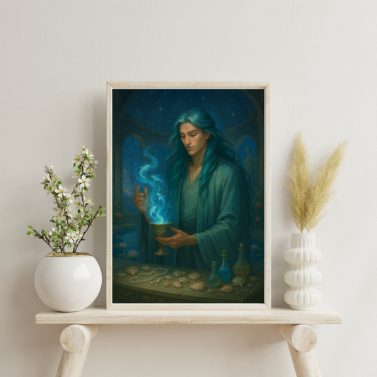 Zodiac Male Alchemists - Pisces Digital Print