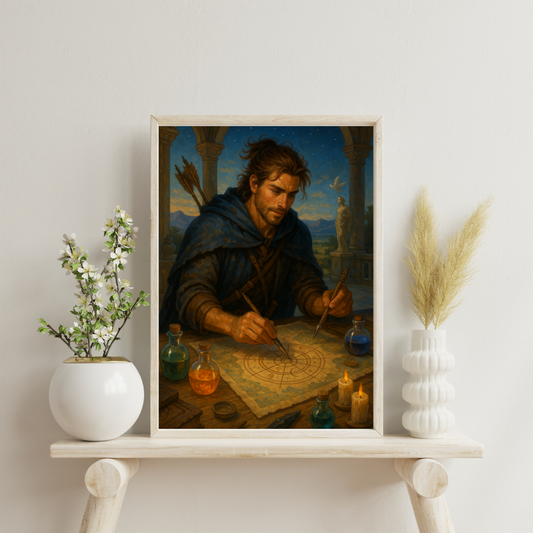 Zodiac Male Alchemists - Sagittarius Digital Print