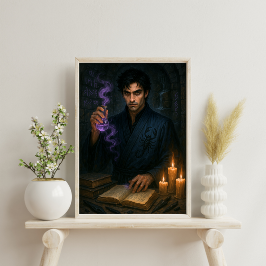 Zodiac Male Alchemists - Scorpio Digital Print