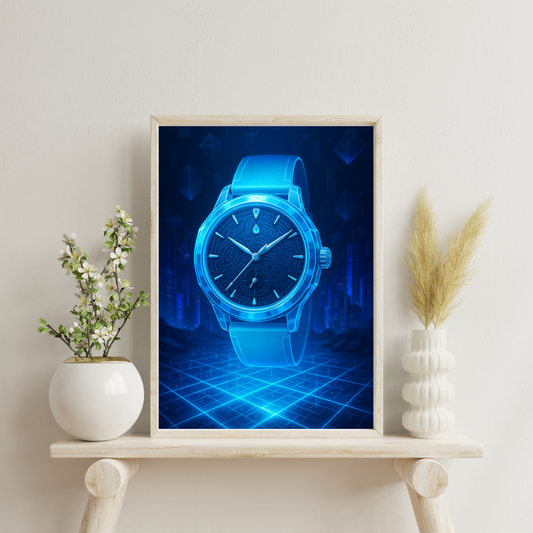 Zodiac Masculine Watches - Aquarius Digital Print