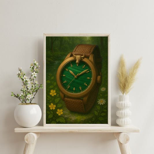 Zodiac Masculine Watches - Taurus Digital Print