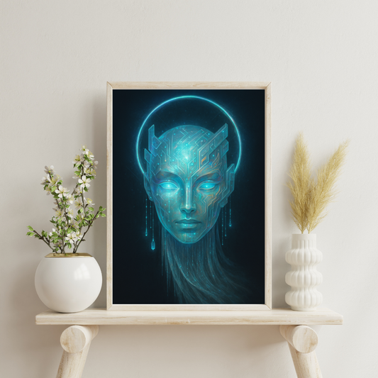 Zodiac Masks - Aquarius Digital Print