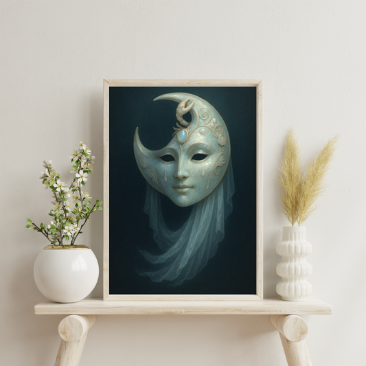 Zodiac Masks - Cancer Digital Print