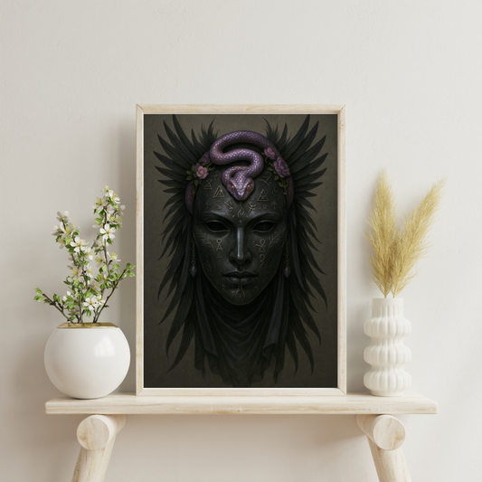 Zodiac Masks - Scorpio Digital Print