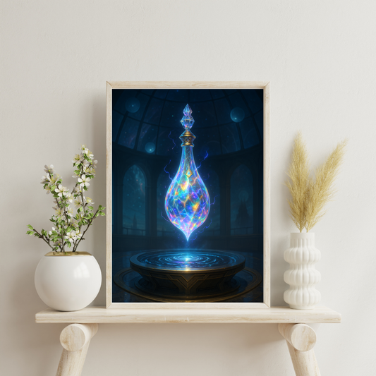 Zodiac Perfume Bottles - Aquarius Digital Print