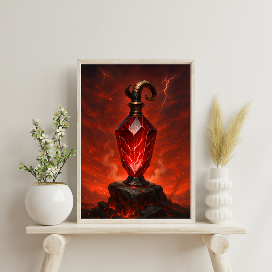 Zodiac Perfume Bottles - Aries Digital Print