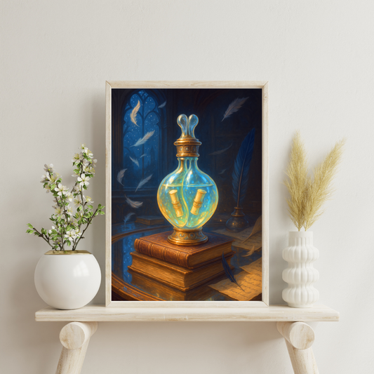 Zodiac Perfume Bottles - Gemini Digital Print