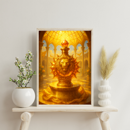 Zodiac Perfume Bottles - Leo Digital Print