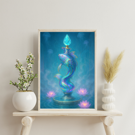 Zodiac Perfume Bottles - Pisces Digital Print