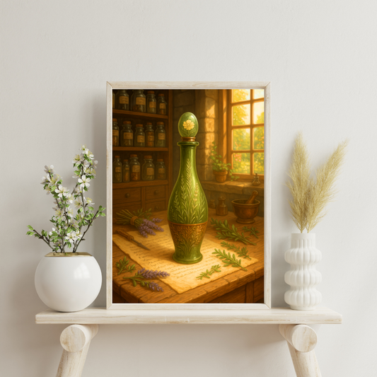 Zodiac Perfume Bottles - Virgo Digital Print