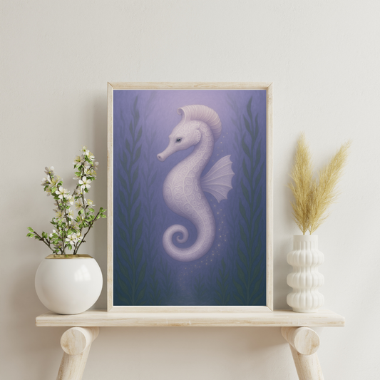 Zodiac Seahorses - Virgo Digital Print