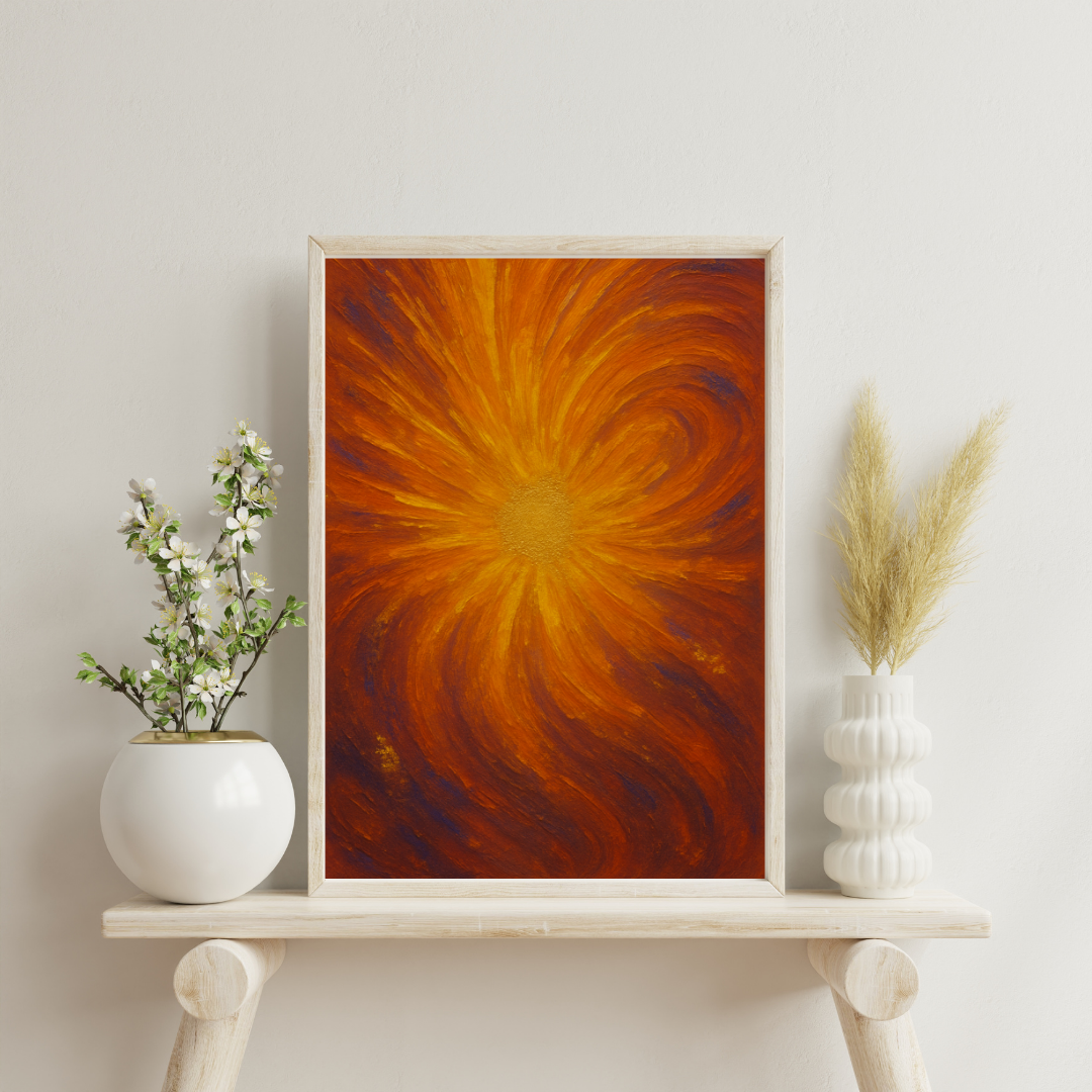 Zodiac Strokes - Leo Digital Print