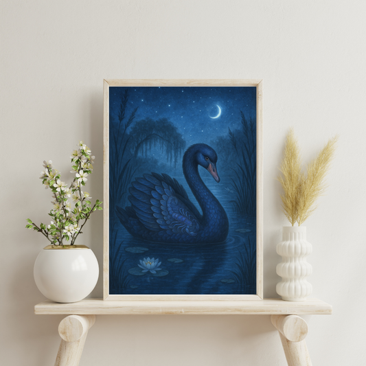 Zodiac Swans - Scorpio Digital Print