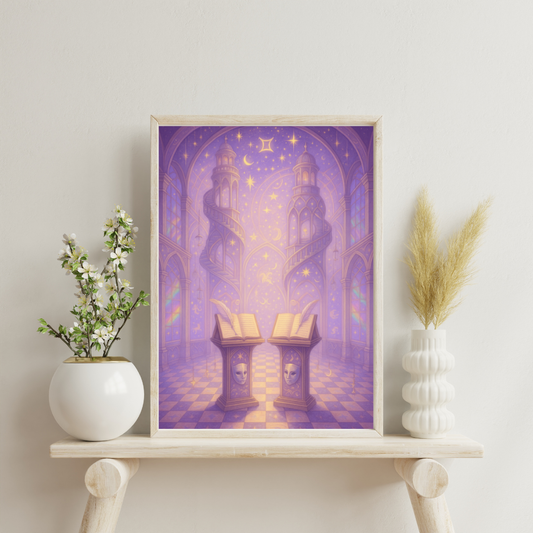 Zodiac Temples - Gemini Digital Print
