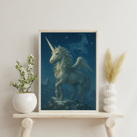 Zodiac Unicorns - Capricorn Digital Print