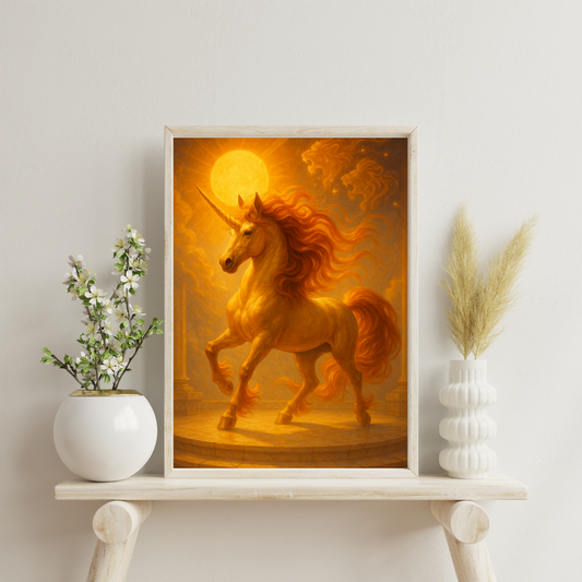 Zodiac Unicorns - Leo Digital Print