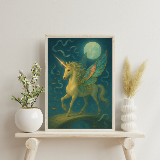 Zodiac Unicorns - Libra Digital Print