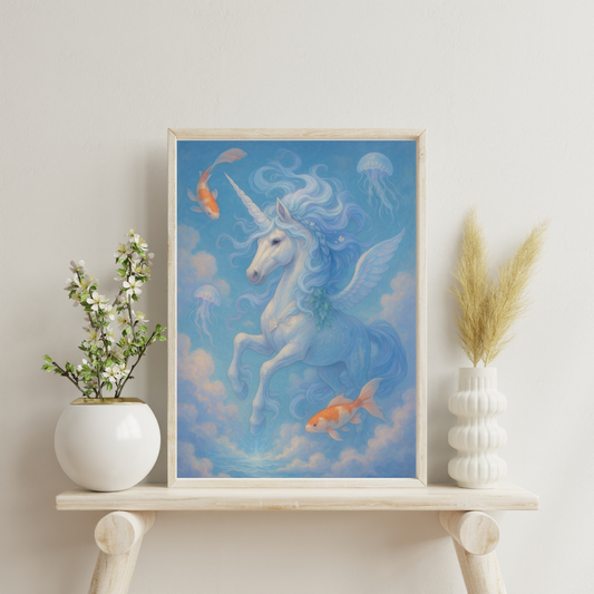 Zodiac Unicorns - Pisces Digital Print