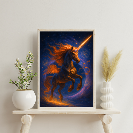 Zodiac Unicorns - Sagittarius Digital Print