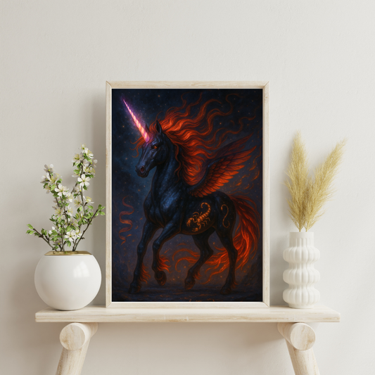 Zodiac Unicorns - Scorpio Digital Print