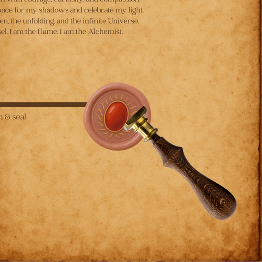 The Crystal Wax Seal Collection - Carnelian Oval