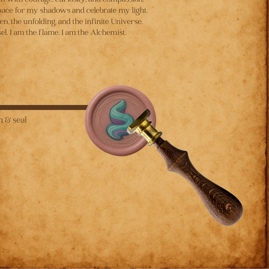 The Crystal Wax Seal Collection - Fluorite Spiral