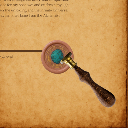 The Crystal Wax Seal Collection - Turquoise Talisman