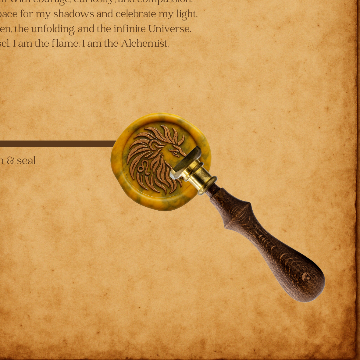 The Leo Wax Seal Collection - Lion Head