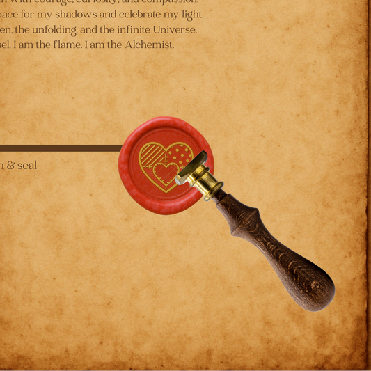 The Love Wax Seal Collection - Patchwork Heart