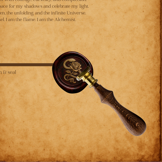 The Scorpio Wax Seal Collection - Serpent and Rose
