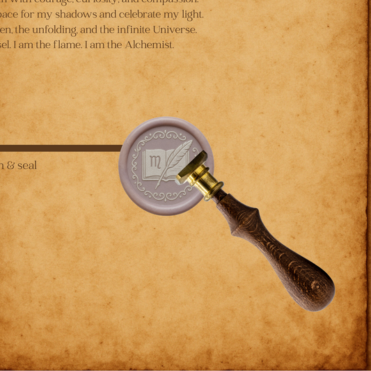 The Virgo Wax Seal Collection - Book and Quill