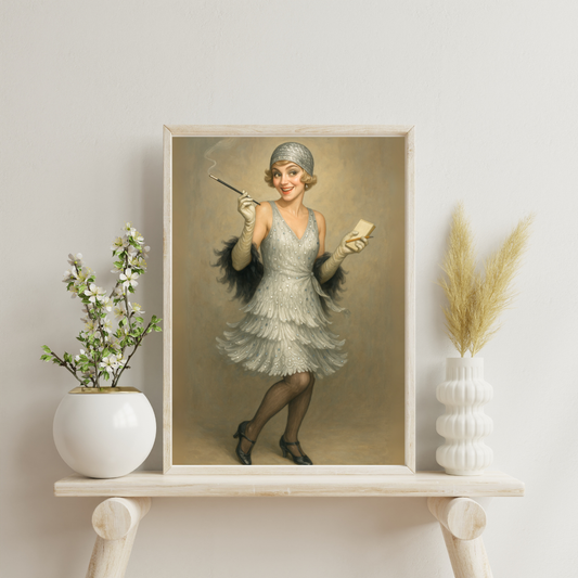 Zodiac 1920's Women - Gemini Digital Print