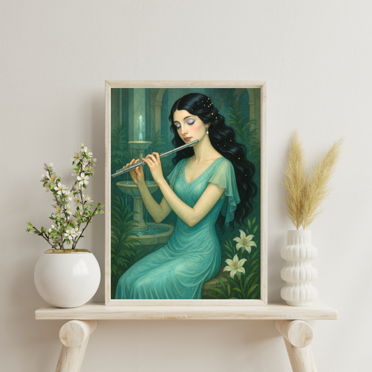 Zodiac 1920's Women - Pisces Digital Print