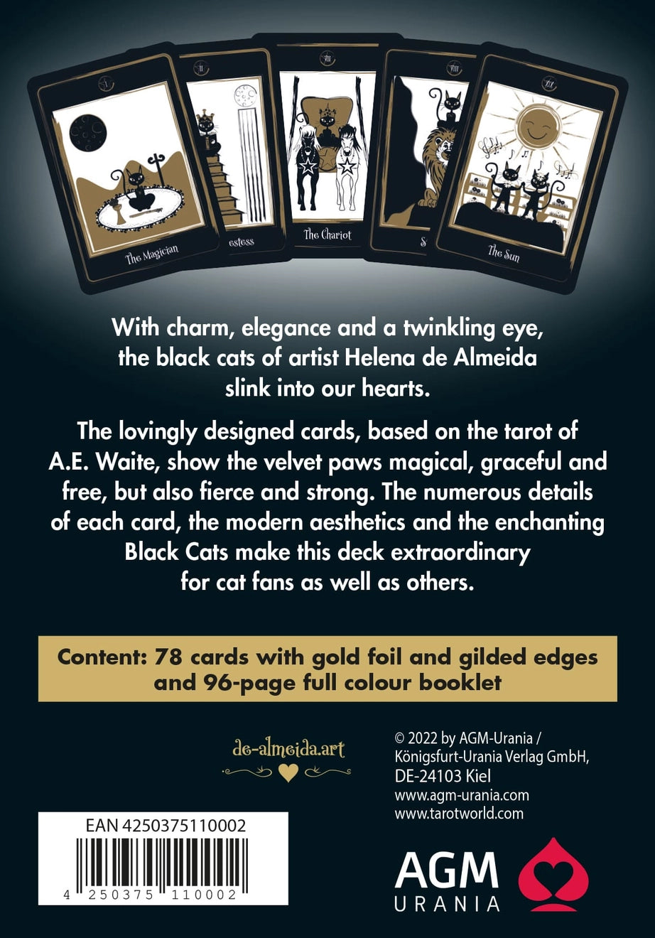 Golden Black Cat Tarot Deck
