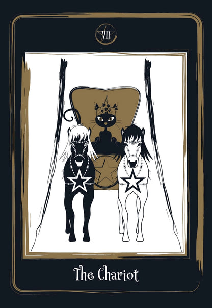 Golden Black Cat Tarot Deck