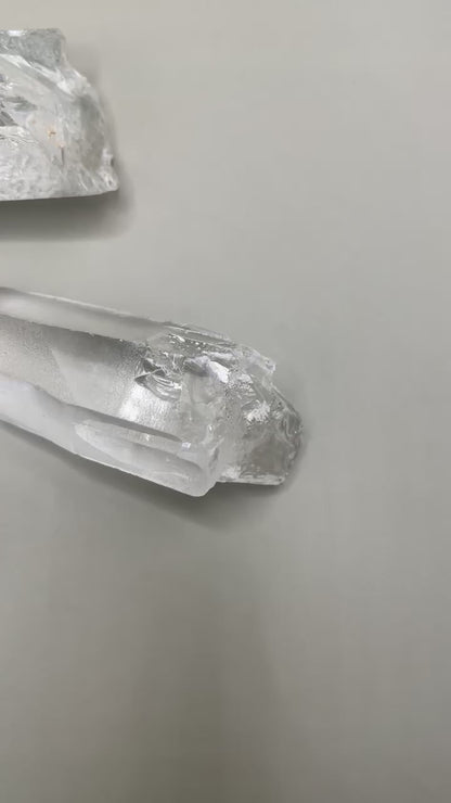 Raw Clear Quartz Point in L