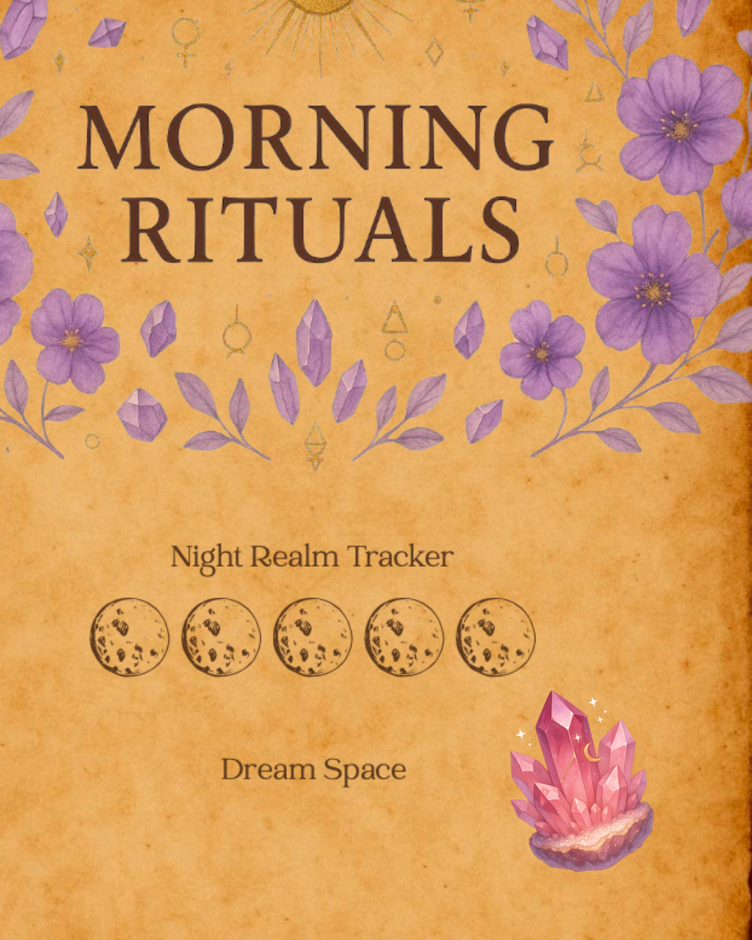 Pink Crystal Cluster Digital Sticker