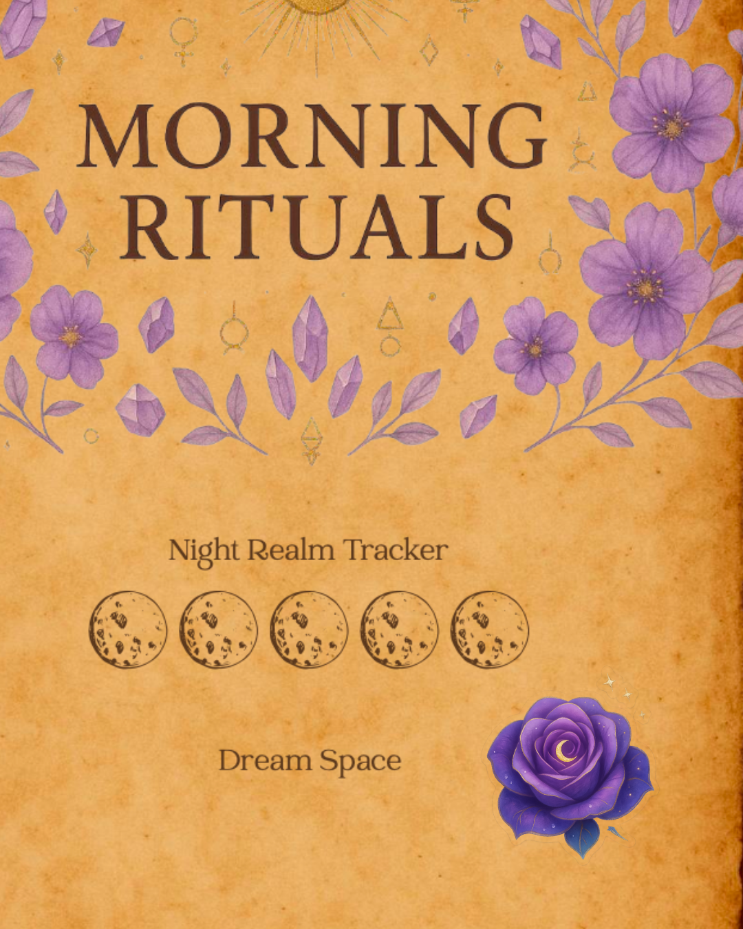 Purple Rose Digital Sticker